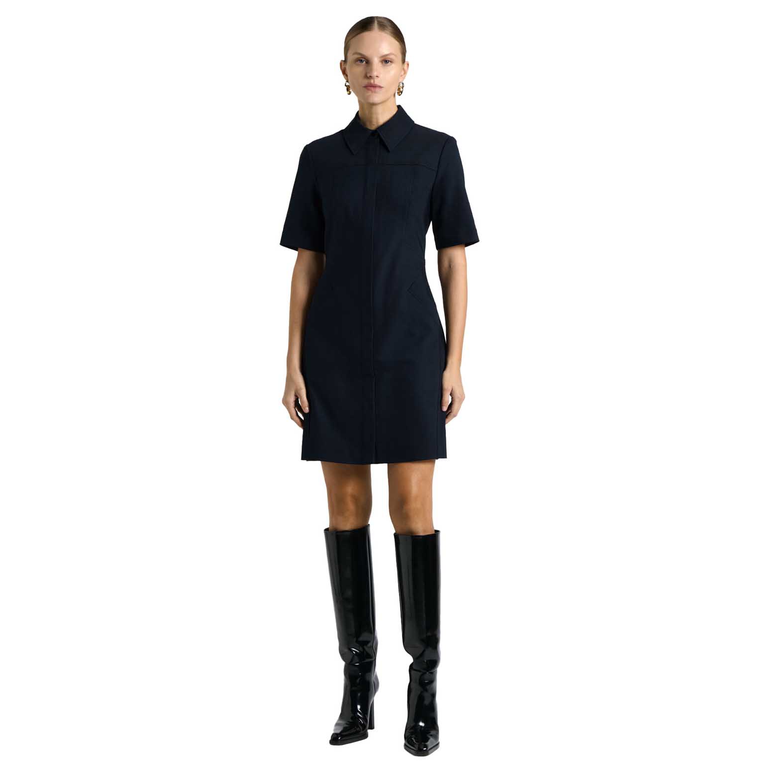 Cue Sateen Mini Dress